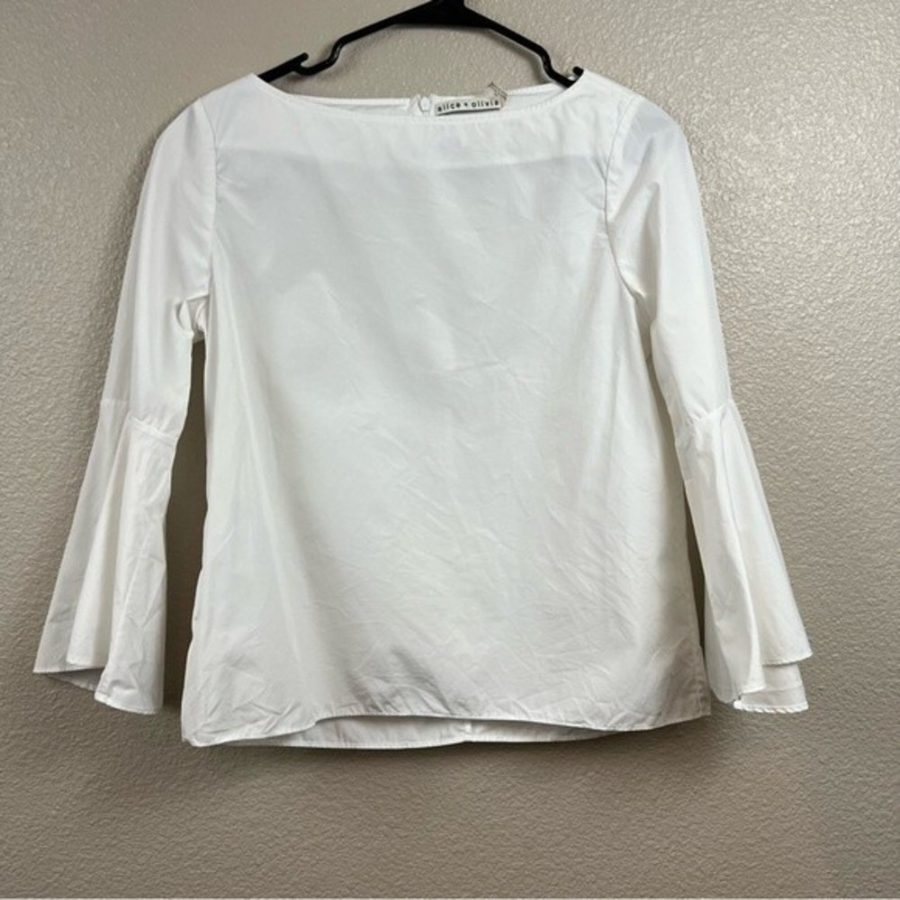 Alice + Olivia Bell Sleeve Blouse